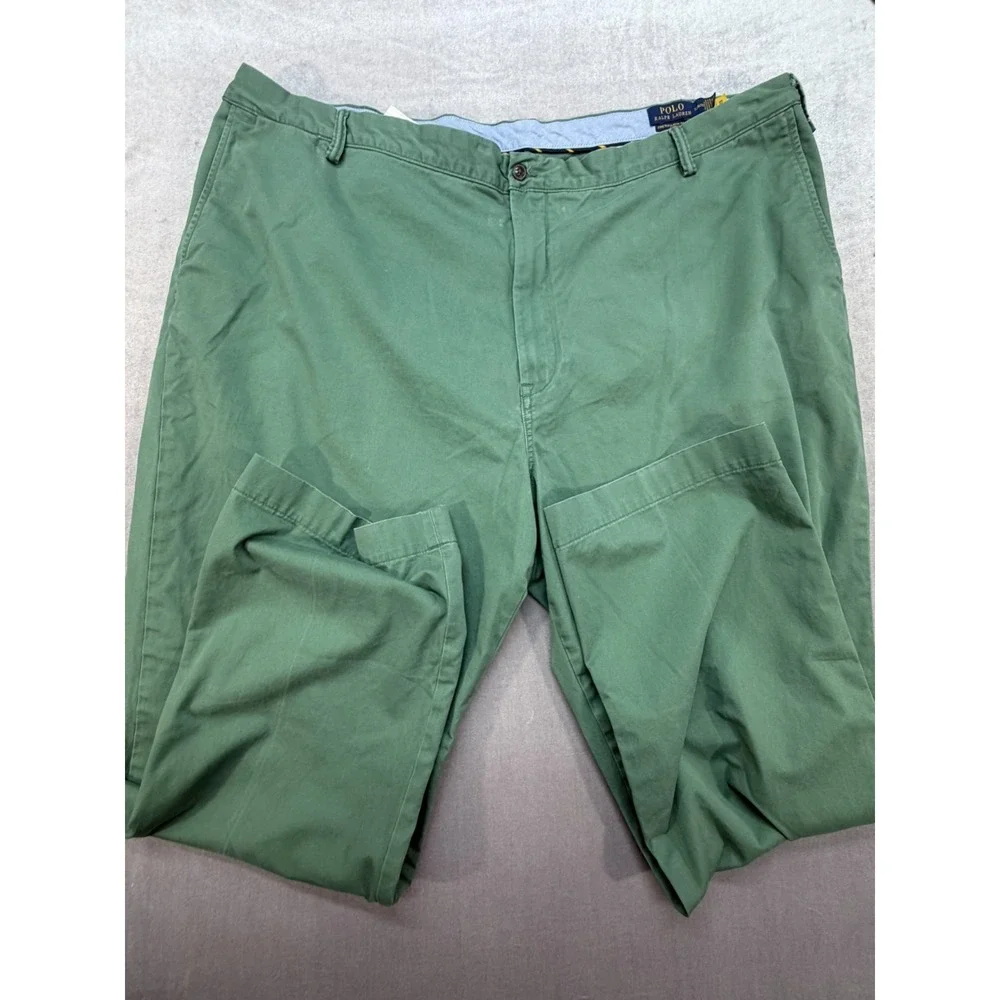 Lot of 2 Polo Ralph Lauren Stretch Classic Fit Dress Pants 52 X 32 BIG Red Green